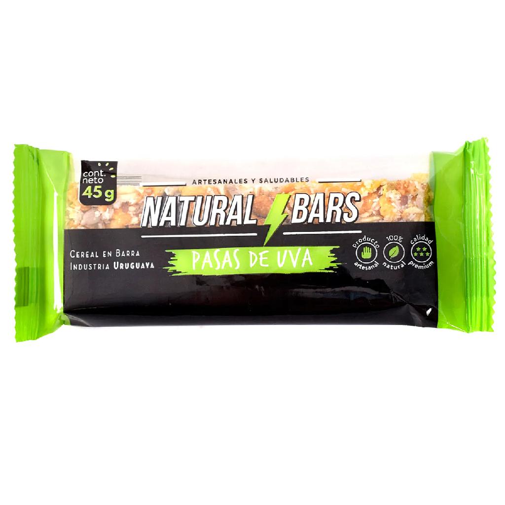 CEREAL NATURAL BARS PASAS DE UVA