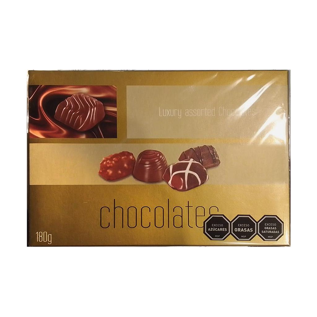 BOMBONERA CHOCOLATE GOLD 180 GRAMOS