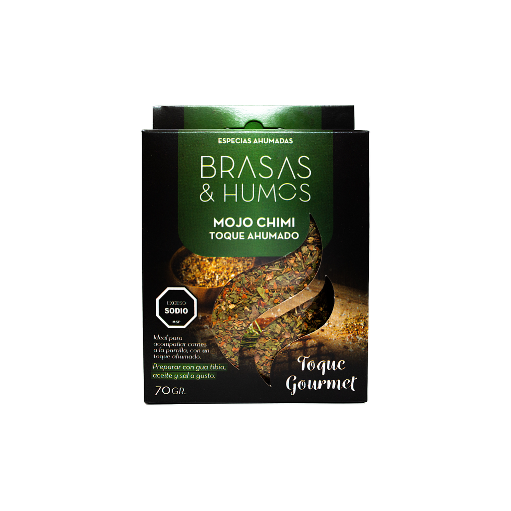 SAZONADOR MOJO CHIMI AHUMADO BRASAS &amp; HUMOS 70 GR