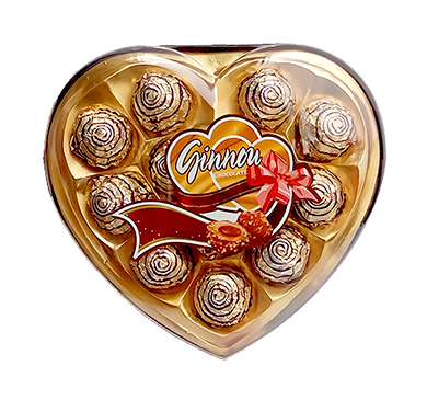 BOMBONES GINNOU CORAZON 102.4 GRAMOS