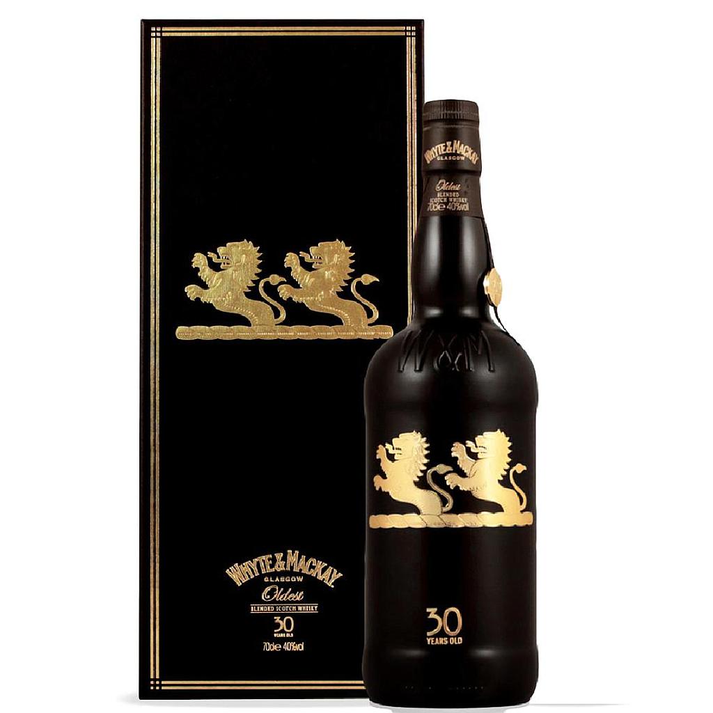 WHISKY ESCOCES WHYTE &amp; MACKAY 30 AÑOS 700 ML