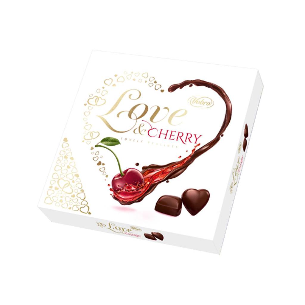 BOMBONERA VOBRO LOVE &amp; CHERRY 198 GRAMOS