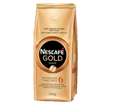 CAFE NESCAFE GOLD TOSTADO y MOLIDO SUAVE 250 GRAMOS