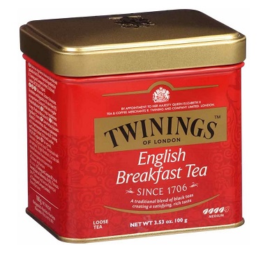 TE TWININGS ENGLISH BREAKFAST LATA 100 GRAMOS