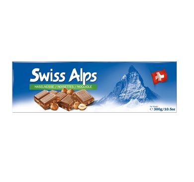 TABLETA SWISS ALPS CHOC.C/AVELLANAS 300 GRAMOS