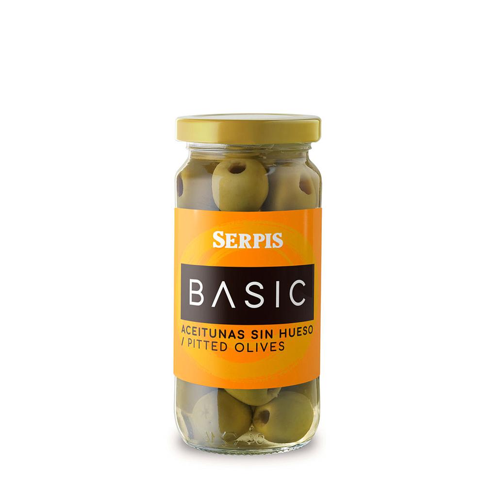 ACEITUNAS EN FRASCO SERPIS BASIC SIN CAROZO 235 GRAMOS
