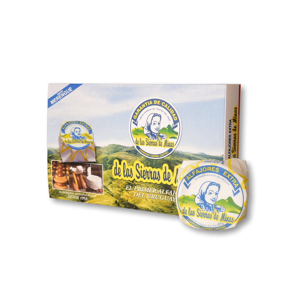 ESTUCHE SIERRAS DE MINAS ALFAJOR DE NIEVE X6