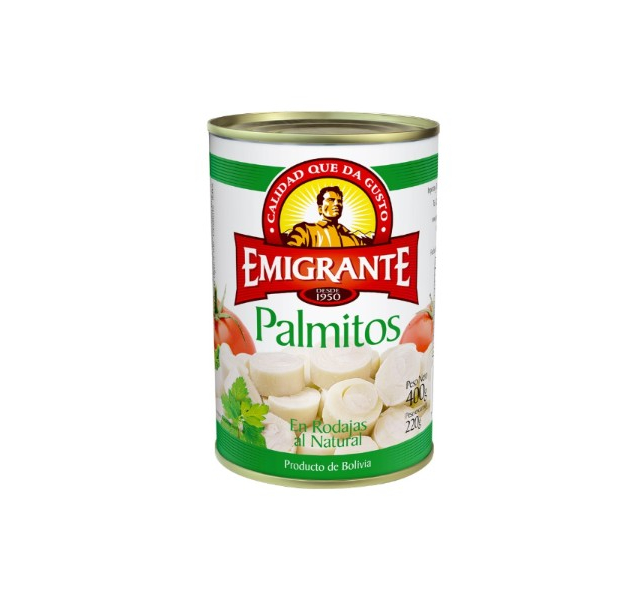 PALMITOS EN RODAJAS EMIGRANTE 400 GRAMOS