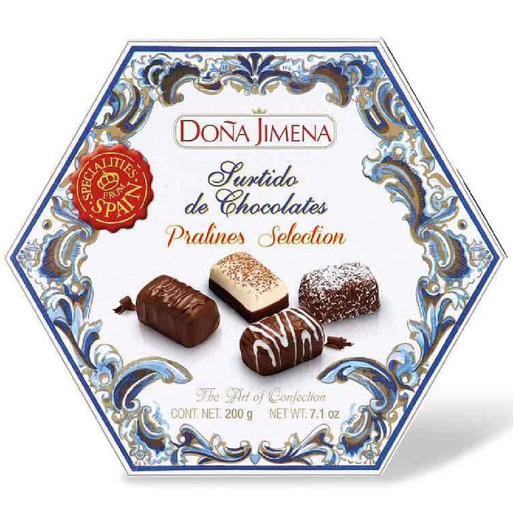 BOMBON SURTIDO DE CHOCOLATE DOÑA JIMENA 200 GRAMOS