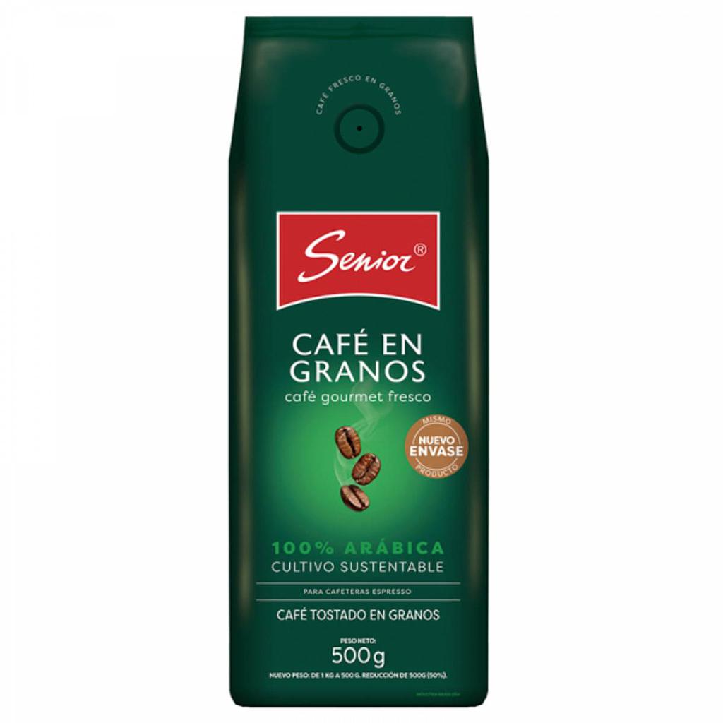 CAFE SENIOR SPRESSO EN GRANO PAQUETE 500 GRAMOS