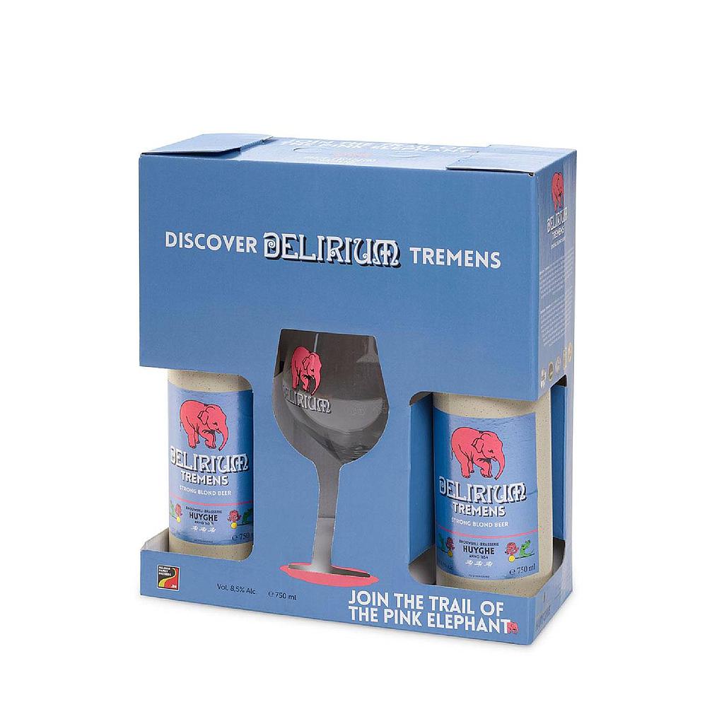 PACK X 2 DELIRIUM TREMENS 750 ML + COPA