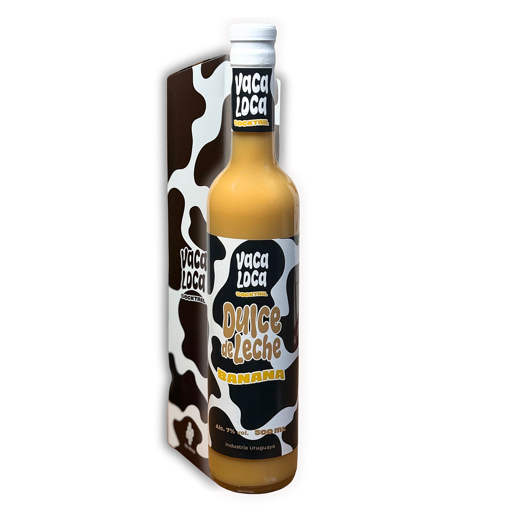 COCKTAIL VACA LOCA DULCE DE LECHE Y BANANA 500 ML