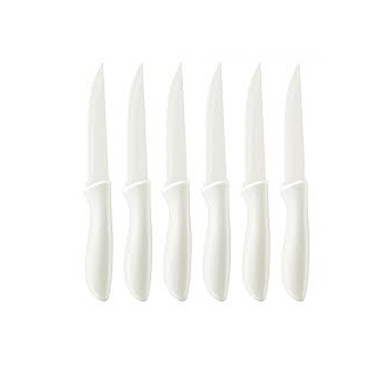 SET CUCHILLOS CERAMICA BLANCOS CUISINART 6 PIEZAS