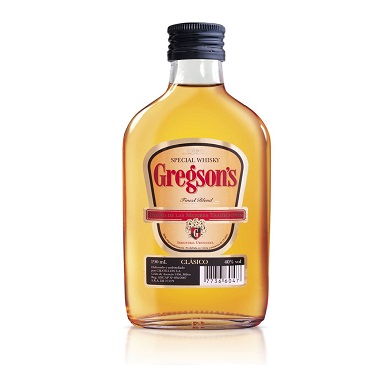 WHISKY GREGSONS PETACA 190 ML