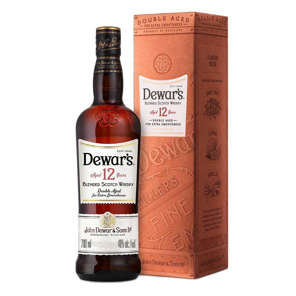 WHISKY ESCOCES DEWAR'S 12 AÑOS 1 LITRO