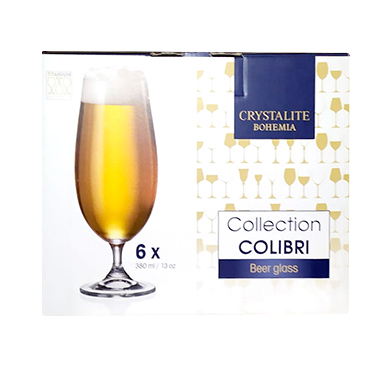 SET COPAS COLIBRI CERVEZA BOHEMIA x 6 UNIDADES