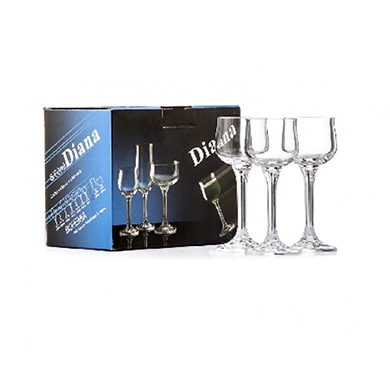 SET COPAS DE GRAPPA DIANA 60 ML 6 UNIDADES