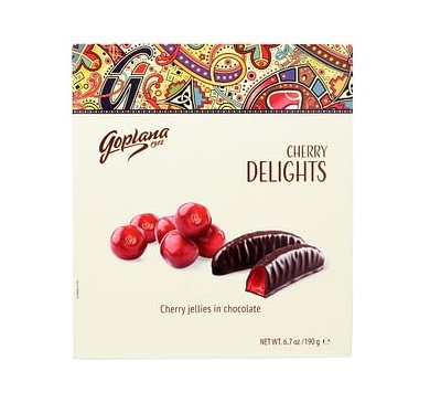 BOMBONES GOPLANA/DELIGHT CHOCOLATE CON CEREZA 190 GR